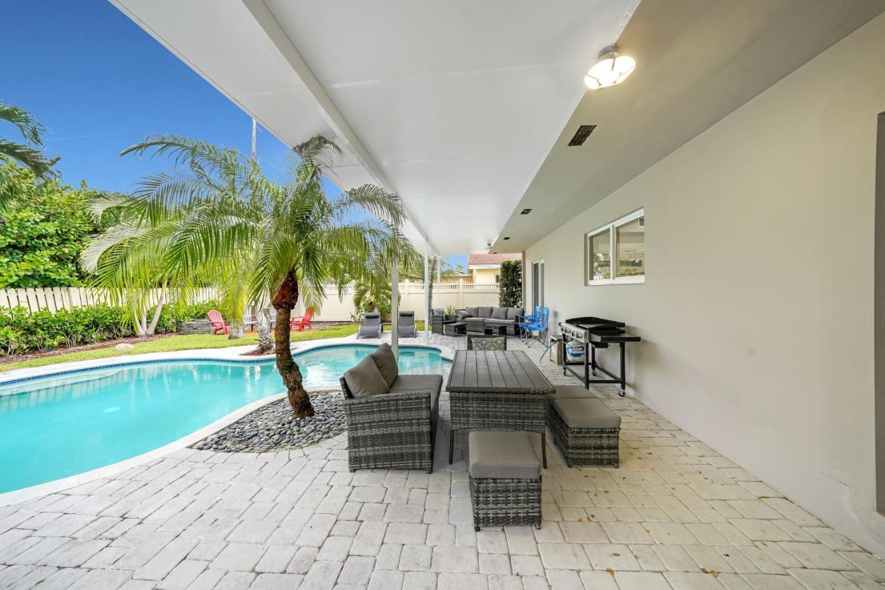 Comfortable 4 Bedroom House With Pool By Pmi Fort Lauderdale Eksteriør bilde